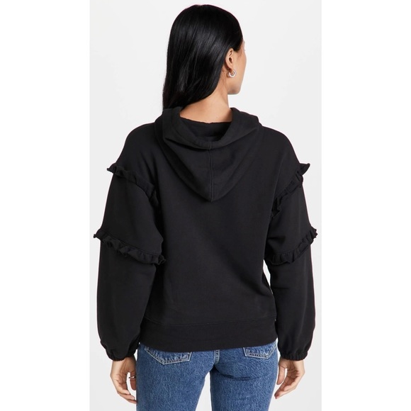 NWT Rebecca Minkoff 100% Cotton Evelyn Hoodie in Black (Women’s Size XS) - Picture 3 of 12